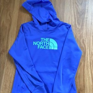 The North Face purple hoodie